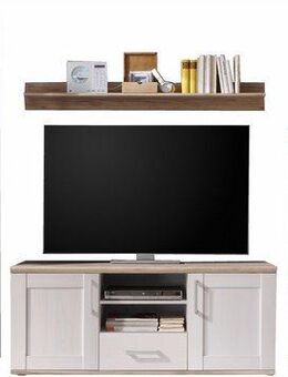 HBZ Wohnwand Romance Landhaustil inkl. LED-Beleuchtung,BxHxT 329x200x50 cm, (Set, 4-St), Mit Vitrine inkl.LED-Beleuchtung, Lowboard, Wandboard, Highboard