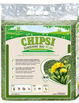 Chipsi Sunshine Bio Plus Bergwiesenheu - Bio Löwenzahn (600 g)