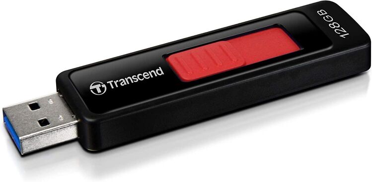 USB 3.1 Gen 1 Typ A, Speicherstift 128GB, Transcend JetFlash 760 mit einer Datenübertragung von bis zu 150MBit/s, Windows Update 10 & 11 - 01-2024 - Fürth