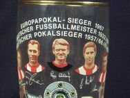 FC Bayern München Sammelglas Europapokal 1967 Sieger, Meisterschaft 1969 weiße Schrift - Oberhaching