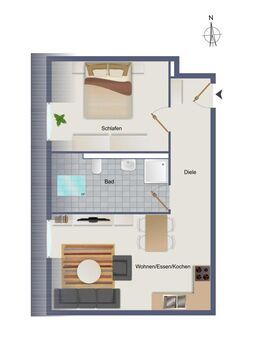 URBAN LIVING - Wohnen in der Karlsvorstadt in Öhringen Haus B Wohnung 11 - Öhringen