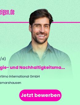 Energie- und Nachhaltigkeitsmanager (m/w/d) - Zusmarshausen