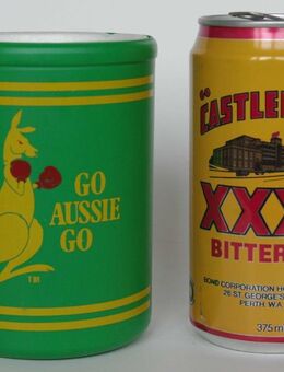 Bierdosenkühler aus Australien + Dose Castlemain XXXX - Münster