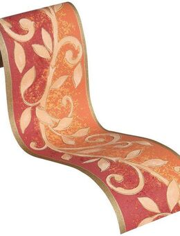 A.S. Création Bordüre Only Borders, aufgeschäumt, unifarben mit Farbeinsatz, Tapete Bordüre Einfarbig Barock