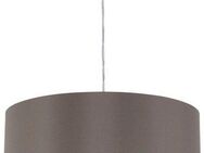 EGLO Pendelleuchte MASERLO Hängelampe, cappuccino, gold, silber, Stoff, elegant, modern, ohne Leuchtmittel, Pendelleuchte, Pendellampe, Wohnzimmer, Esszimmer, gemütlich, 110x38cm