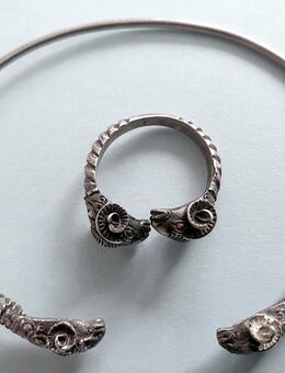 Vintage, rustikales Schmuckset Sterlingsilber 925/975, 70er Jahre - Berlin Steglitz-Zehlendorf