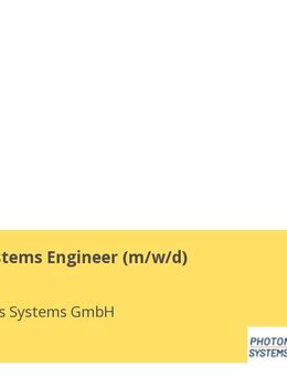 (Senior) Systems Engineer (m/w/d) - Krailling