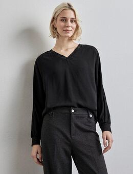 STREET ONE Langarmbluse aus reiner Viskose - mit Glitzer-Details