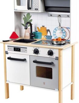 Hape Spielküche Moderne Smart-Home-Küche Holz, Kunststoff, Metall, mit Licht- & Soundeffekt
