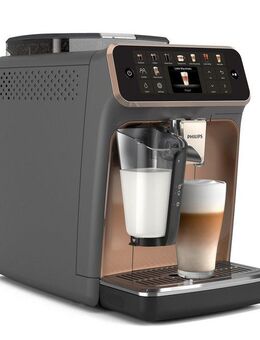 Philips Kaffeevollautomat EP5544/80 5500 Series, 20 Kaffeespezialitäten (heiß oder eisgekühlt), LatteGo-Milchsystem, SilentBrew Technologie, Schwarz verchromt