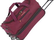 travelite Reisetasche BASICS, 55 cm, Duffle Bag Sporttasche mit Trolleyfunktion und Volumenerweiterung