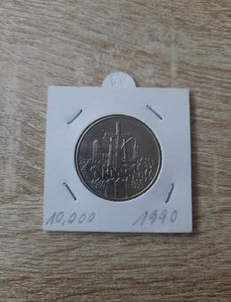 Polen 10,000 Zloty 1990 Solidarnosc . Münze - Unna