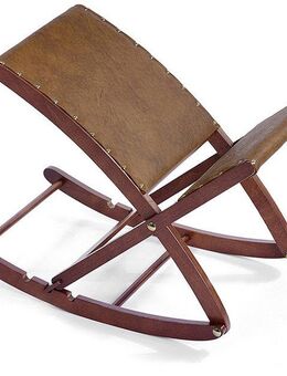 Maximex Fußhocker KOMFORT, Beinschaukel, Massivholz-Gestell, dreifach verstellbar, klappbar