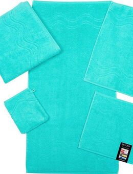 ROSS Gästehandtuch Cashmere feeling, Frottier (Packung, 6-St), 100% Baumwolle, mit Wellen-Bordüre, große Farbauswahl
