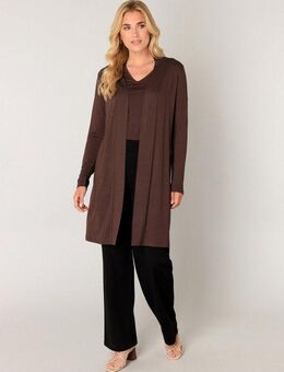 Base Level Longstrickjacke Yayla Long ohne Verschluss