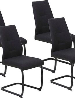 HELA Freischwinger Ariana, Esszimmerstuhl (Set, 4 St), Zertifizierter "Waterfree" Stoff - sehr Robust, 140 kg belastbar