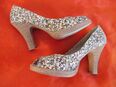 Pumps NEU * Ausgefallen * Petit Mille * Fleurs * Blumen * Blüten * Flower- Power * Rockabilly * Plateau * High- Heels * Stilettos * Peep Toes * Pumps * Schuhe "Tamaris" Gr. 37- 38/ 4- 5 * bunt * in 88499