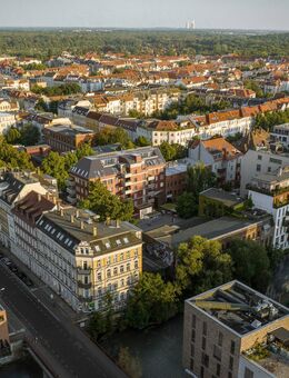 Ruhig und wassernah Wohnen in Schleußig: 2-Raum-Wohnung mit HWR + Loggia in stilvollem Neubauprojekt - Leipzig