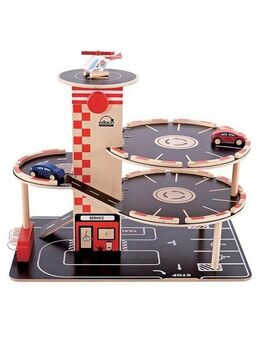 Hape Spiel-Parkhaus (4-tlg), aus Holz