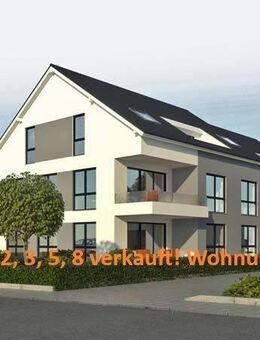Neubau einer Wohnanlage nach KfW 40 (1.03.2023) geplant mit 8 Eigentumswohnungen in Bünde.Hier bieten wir die Whg.4 im Obergeschoss links an! - Bünde