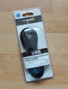 USB 2.0 Verlängerungskabel 3m „High Speed“ A-Stecker auf A-Buchse „schw.“ - Andernach