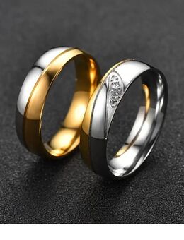 Paar Ringe Gr. 9 und 7 - mit Doppelherz-Design - Gemmingen