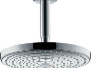 hansgrohe Regenduschkopf Raindance Select S, (Kopfbrause, Deckenanschluss), 24cm, 2 Strahlarten mit Deckenanschluss, chrom