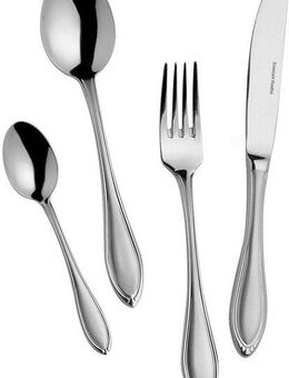Mulex Besteck-Set Boston (60-tlg), 12 Personen, Edelstahl 18/0, mattiert