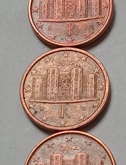 1 cent Italian 2002 verschiedenen - Dortmund