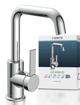 Schütte Waschtischarmatur »LOS ANGELES« (1-St) Praktische Cold-Start-Funktion zum Energiesparen