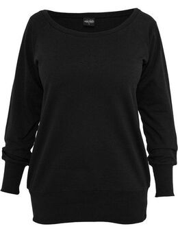 URBAN CLASSICS Sweatshirt Urban Classics Damen Ladies Wideneck Crewneck (1-tlg)