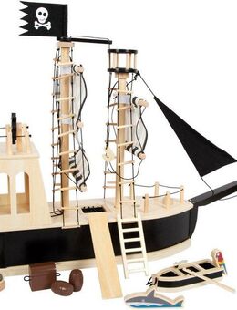 Small Foot Spielzeug-Schiff Piratenschiff, aus Holz