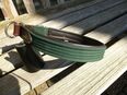 Hundehalsband Zugstopp Gurt/Leder Einzelstück von Sattler gefertigt grün-braun in 52076