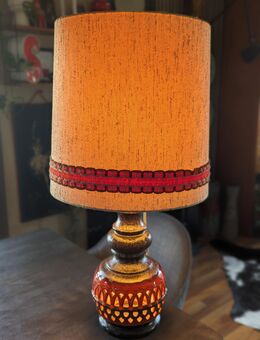 Keramik Tischleuchte Hutstadt 50er 60er Vintage MidCentury - Ginsheim-Gustavsburg