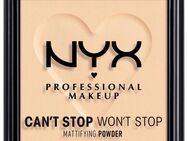NYX Puder Professional Makeup CSWS Mattifying Powder, Verschmiert nicht, deckt zuverlässig, setzt sich nicht ab, mattierend.
