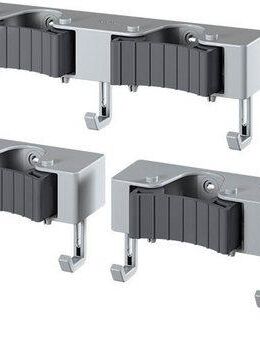 Metaltex Hakenleiste Hang-up, (Set, 3 St), Wandhalterung für Besen und Putzgeräte