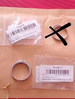 1x Ring Edelstahl Damenringe Eheringe Verlobungsringe Freundschaftsring Schmuck - Landau (Pfalz)