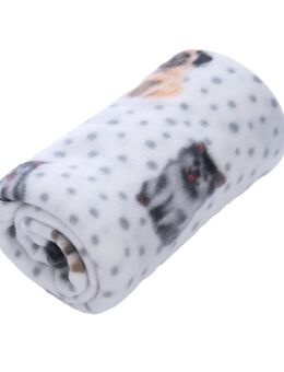 zooplus Basics Kuscheldecke Fleece Dogs & Dots - L 150 x B 100 cm