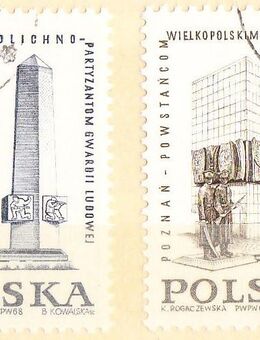 Polnische-Briefmarken Krieger-Denkmähler (454) - Hamburg