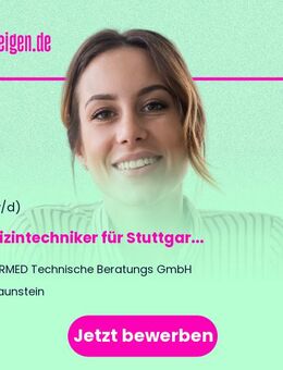 Medizintechniker (m/w/d) für Stuttgart, Traunstein und Kaufbeuren - Kaufbeuren