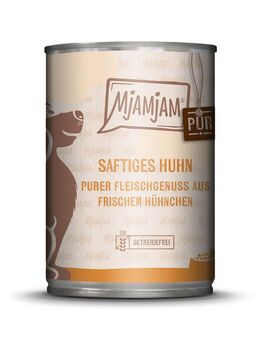 MjAMjAM purer Fleischgenuss 6 x 400 g - saftiges Huhn pur