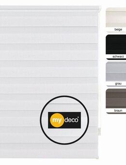 Doppelrollo Just, mydeco, Lichtschutz, ohne Bohren, freihängend, Klemmfix