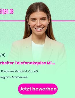 Mitarbeiter Telefonakquise (m/w/d) Minijob / Teilzeit - Inning (Ammersee)