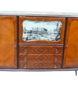 50er Highboard Buffet mit Bar nach Rigamonti Italian Modern - Sinzig