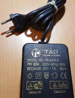 Trafo, Netzteil, T&D MA-2436-C Adaptor, Indoor - Verden (Aller)