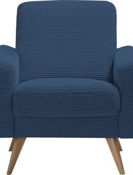 exxpo - sofa fashion Sessel Samso, Loungesessel, elegant und bequem, aktueller Cord Bezug