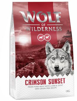 Wolf of Wilderness "Crimson Sunset" Lamm & Ziege - getreidefrei - 1 kg