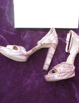 NEU mit Etiketten * Extravagant * Animal * Snake * Schlangen * Echt- Leder * Riemchen * Plateau * High Heels * Stilettos * Sandaletten * Sandalen * Pumps * Schuhe "MICHAEL KORS" MK * Diva * Gr. 39,5 * 39½ * 6,5 * 6½ * rosè * grau * - Riedlingen