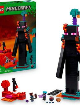 LEGO® Der Enderman-Turm (21279), LEGO Minecraft Konstruktionsspielsteine, (867 St), Made in Europe