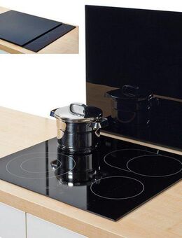 Zeller Present Herdblende-/Abdeckplatte XL, Glas, (1 tlg), Silikonfüßen